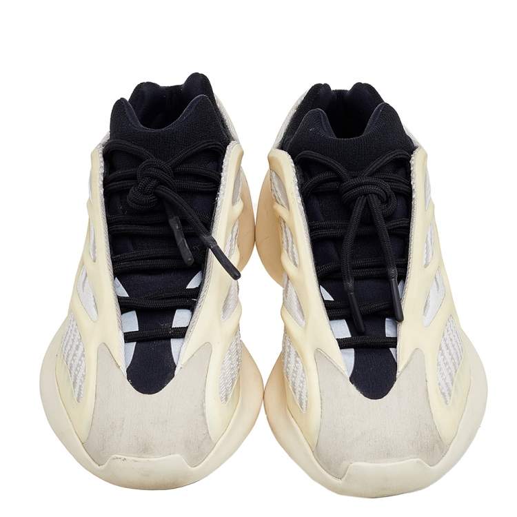 Pre Owned Yeezy x Adidas Cream Mesh And Rubber 700  V3 Azael Low Top Sneakers Size 37 1/3