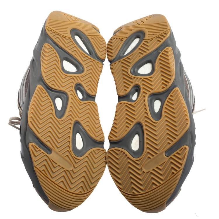 مملوكة مسبقًا Yeezy x Adidas Grey Mesh And Suede 500 Salt Sneakers Size 43 2/3