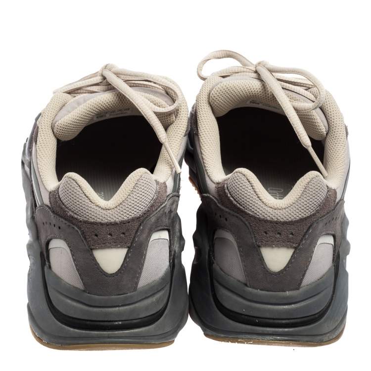 مملوكة مسبقًا Yeezy x Adidas Grey Mesh And Suede 500 Salt Sneakers Size 43 2/3