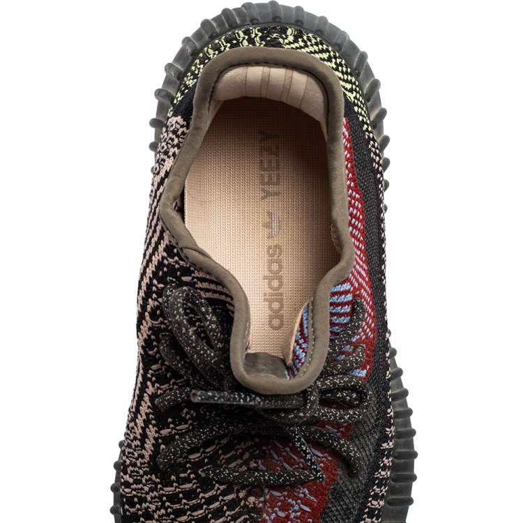 Pre Owned Yeezy x Adidas Multicolor Knit Fabric Boost 350 V2 Yecheil (Non-Reflective) Sneakers Size 38.5