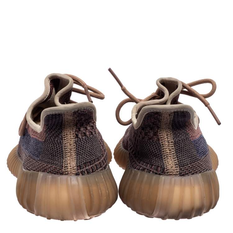Pre Owned Yeezy x Adidas Multicolor Fabric Knit Boost 350 V2 Fade Sneakers Size 37 1/3
