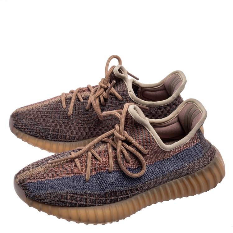 Pre Owned Yeezy x Adidas Multicolor Fabric Knit Boost 350 V2 Fade Sneakers Size 37 1/3