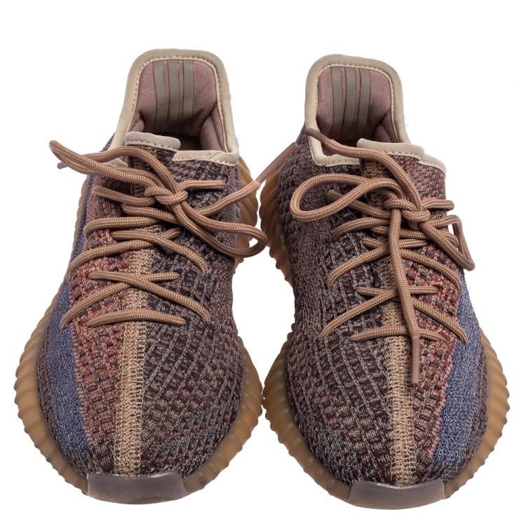 Pre Owned Yeezy x Adidas Multicolor Fabric Knit Boost 350 V2 Fade Sneakers Size 37 1/3