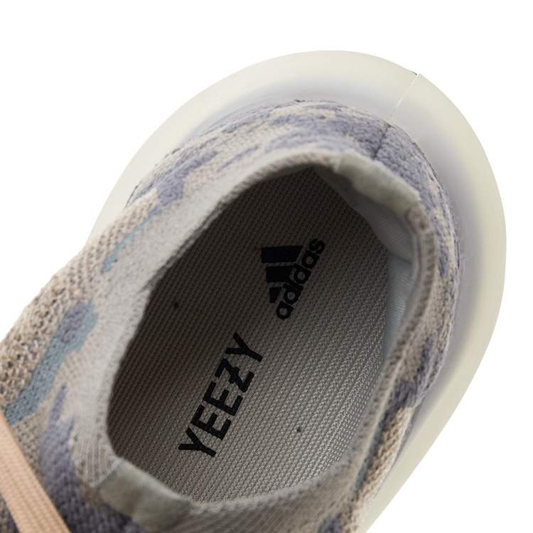 Pre Owned Yeezy x Adidas Grey/Beige Knit Fabric Boost 380 V2 Mist Low Top Sneakers Size 40 2/3
