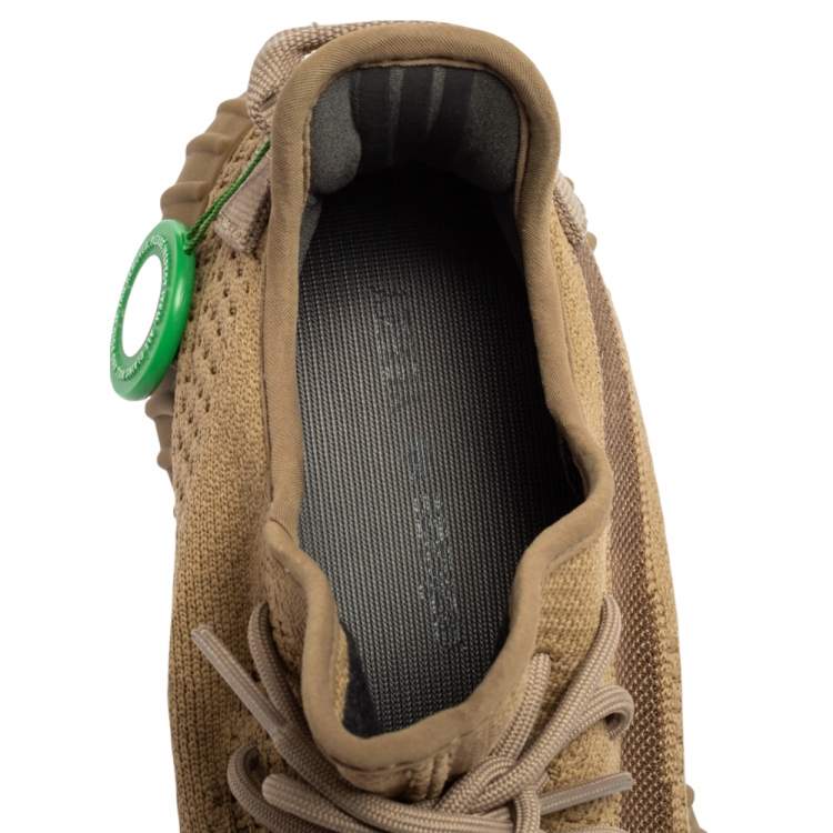 Pre Owned Yeezy x Adidas Beige Cotton Knit Boost 350 V2 Lundmark Non-Reflective Sneakers Size 45 2/3