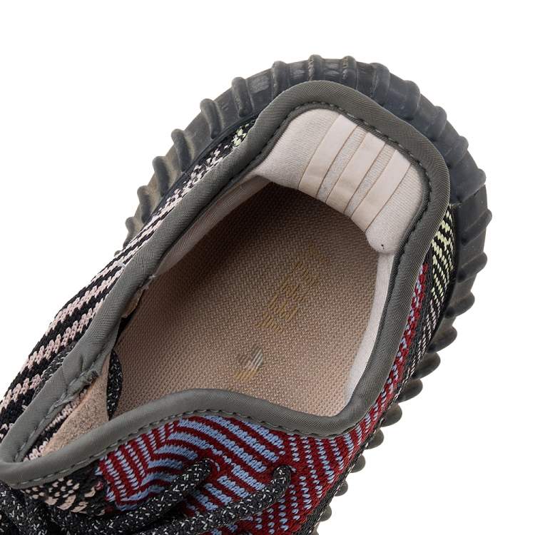 Pre Owned Yeezy x adidas Multicolor Knit Fabric Boost 350 V2 Yecheil Sneakers Size 37 1/3