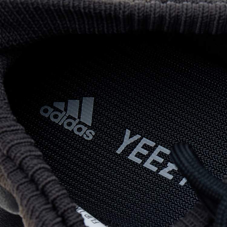 Pre Owned Yeezy x Adidas Black Knit Fabric 450 Dark Slate Sneakers Size 40 2/3