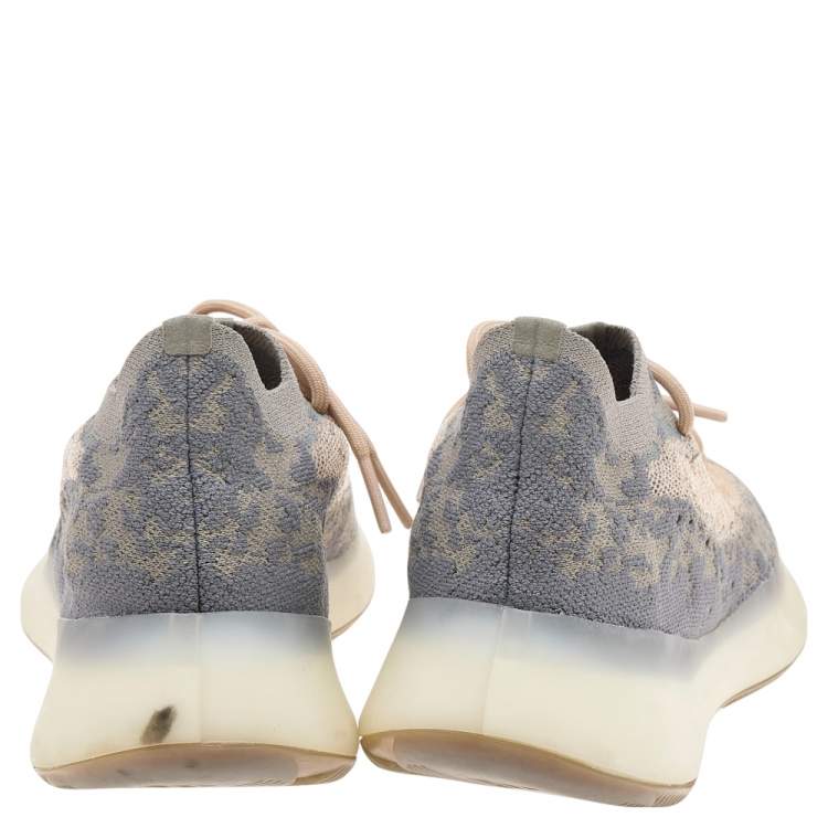 Pre Owned Yeezy x Adidas Grey Knit Fabric Boost 380 Mist Reflective Size 41 1/3