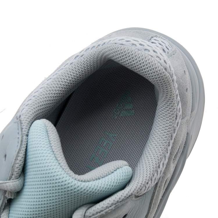 Pre Owned Yeezy x Adidas Grey/Blue Suede And Mesh Boost 700 V2 Inertia Sneakers Size 43 1/3