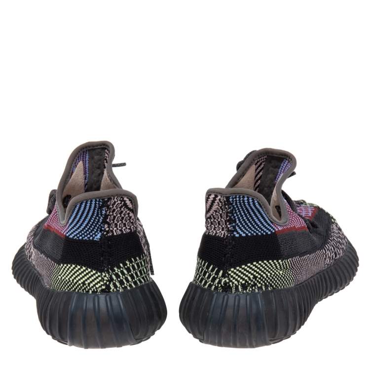 Pre Owned Yeezy x Adidas Multicolor Knit Fabric Boost 350 V2 Yecheil Sneakers Size 42