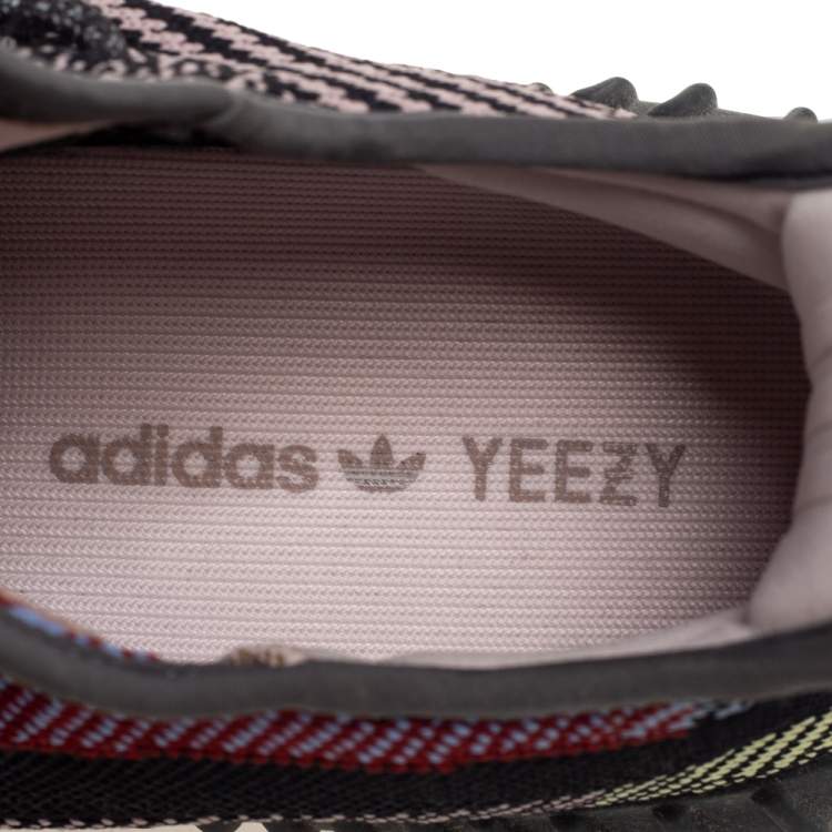 Pre Owned Yeezy x Adidas Multicolor Knit Fabric Boost 350 V2 Yecheil (Non-Reflective) Sneakers Size 44