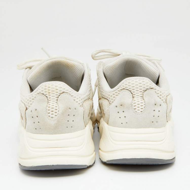 Pre Owned Yeezy x Adidas Off White Suede And Mesh Yeezy 700 Analog Sneakers Size 38 2/3