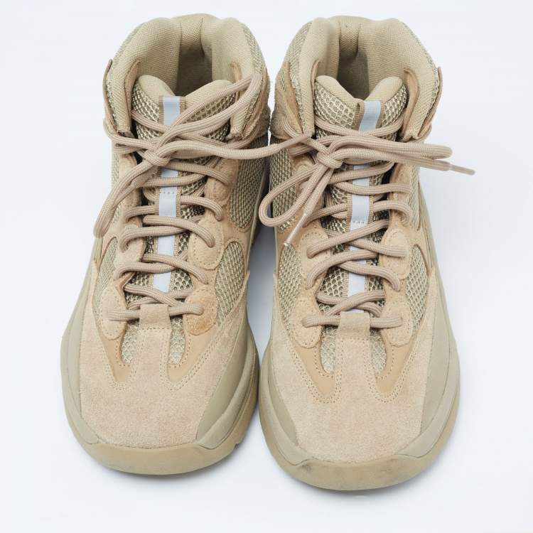 Pre Owned Yeezy x adidas Beige Suede Desert Boots Size 44