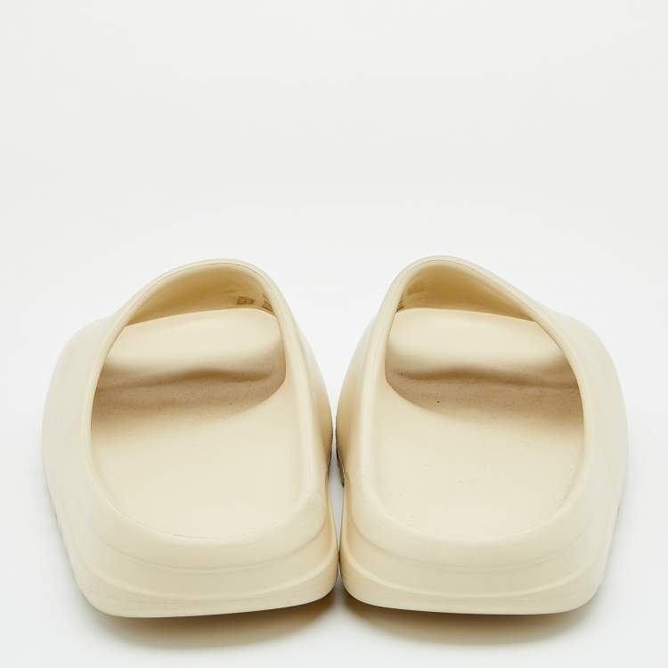 Pre Owned Yeezy x Adidas Bone Rubber Flat Slides Size 47