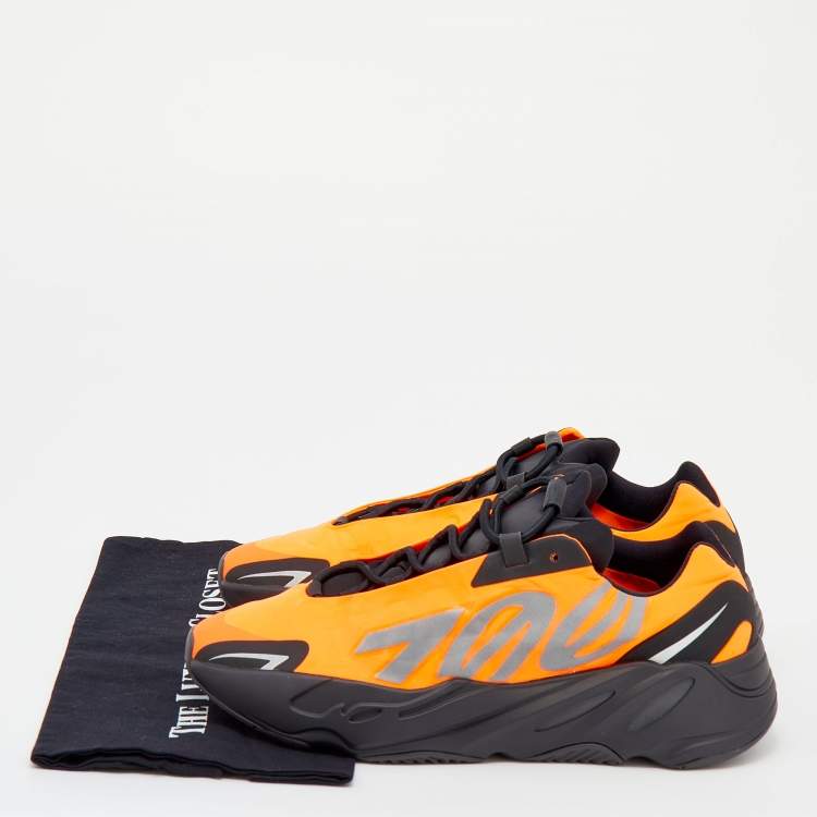 Pre Owned Yeezy x adidas Orange/Black Neoprene Boost 700 MNVN Sneakers Size 46 2/3