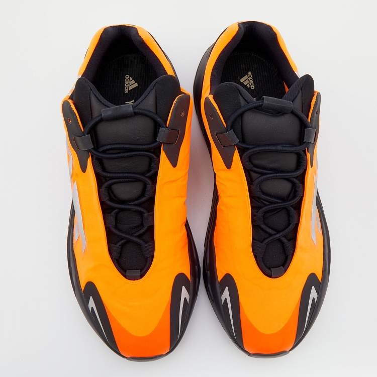 Pre Owned Yeezy x adidas Orange/Black Neoprene Boost 700 MNVN Sneakers Size 46 2/3
