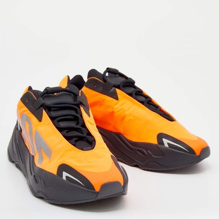 Pre Owned Yeezy x adidas Orange/Black Neoprene Boost 700 MNVN Sneakers Size 46 2/3