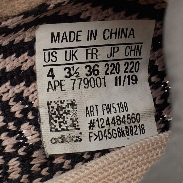 Pre Owned Yeezy x Adidas Multicolor Knit Fabric Boost 350 V2 Yecheil (Non-Reflective) Sneakers Size 36