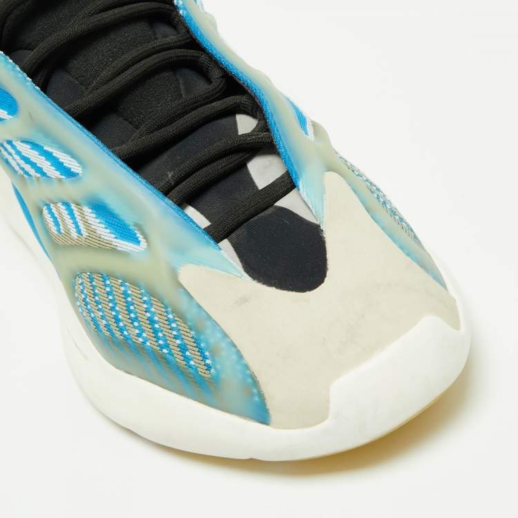 Pre Owned Yeezy x Adidas Blue/White Mesh And Rubber Yeezy 700 V3 Arzareth Sneakers Size 43 1/3