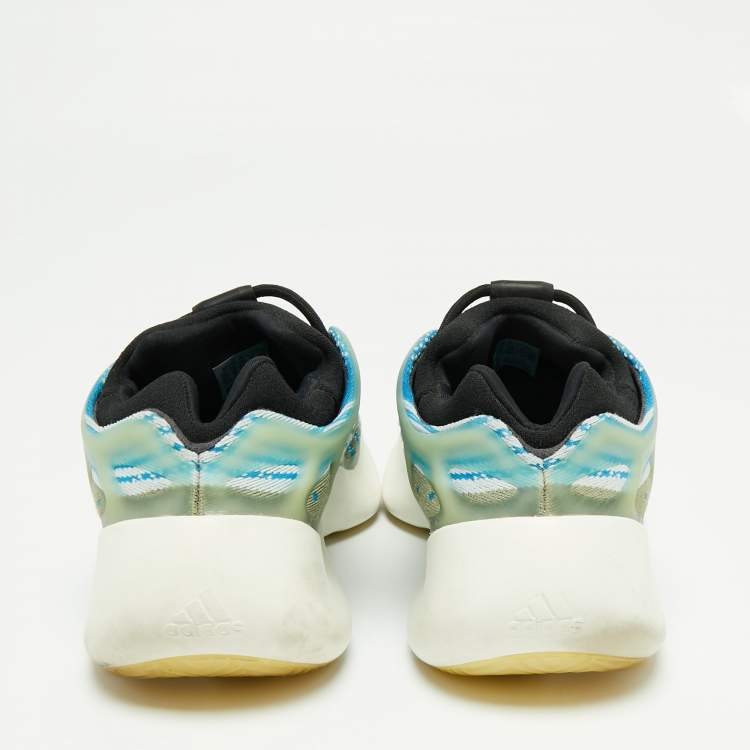 Pre Owned Yeezy x Adidas Blue/White Mesh And Rubber Yeezy 700 V3 Arzareth Sneakers Size 43 1/3