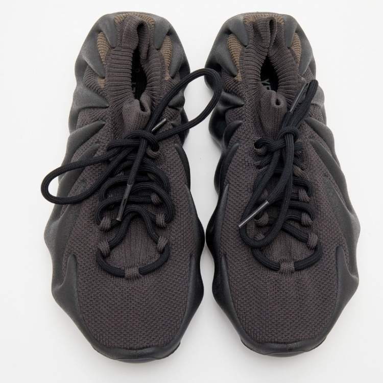 مملوكة مسبقًا Yeezy x Adidas Black Knit Fabric 450 Dark Slate Sneakers Size 42