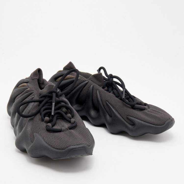 مملوكة مسبقًا Yeezy x Adidas Black Knit Fabric 450 Dark Slate Sneakers Size 42