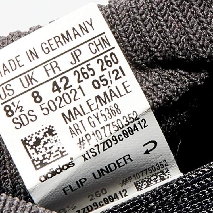 مملوكة مسبقًا Yeezy x Adidas Black Knit Fabric 450 Dark Slate Sneakers Size 42