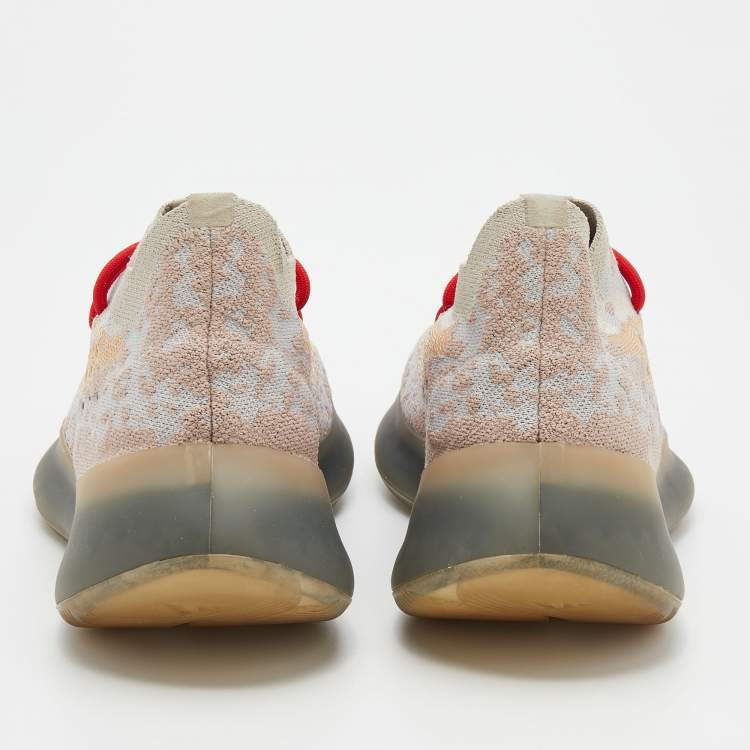 Pre Owned Yeezy x Adidas Multicolor Knit Fabric Boost 380 Pepper Sneakers Size 42 2/3