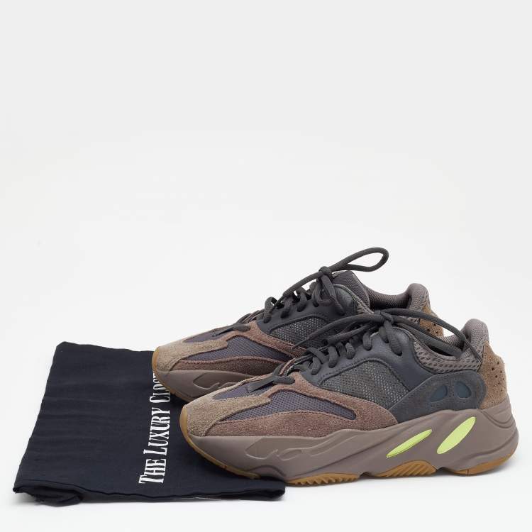 مملوكة مسبقًا Yeezy x Adidas Multicolor Suede and Mesh Boost 700 Mauve Sneakers Size 38