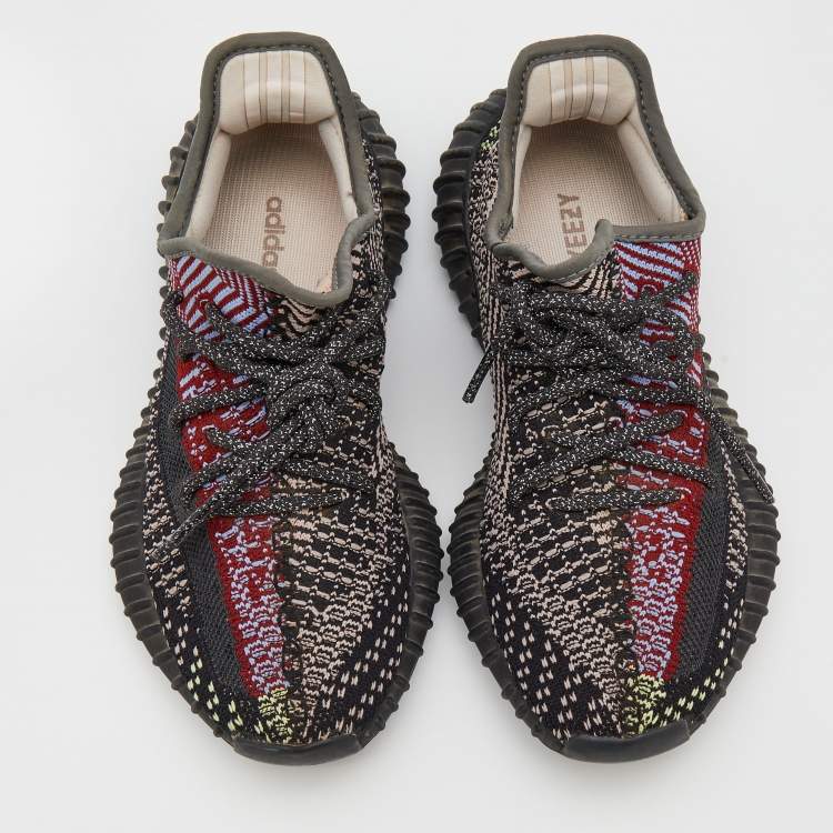 Pre Owned Yeezy x Adidas Multicolor Knit Fabric Boost 350 V2 Yecheil Sneakers Size 37 1/3
