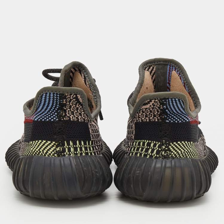 Pre Owned Yeezy x Adidas Multicolor Knit Fabric Boost 350 V2 Yecheil Sneakers Size 37 1/3
