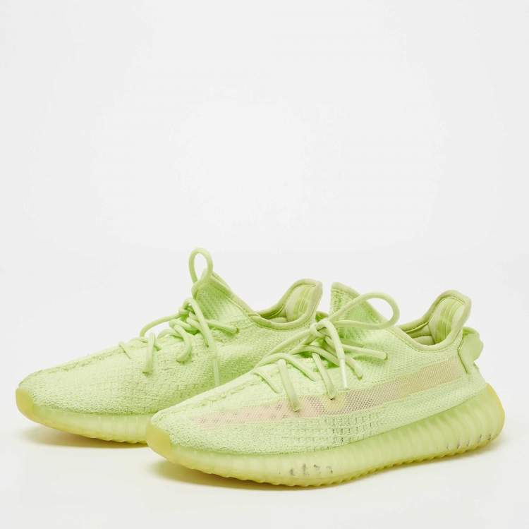 Faeröer trui Medisch Yeezy x Adidas Neon Green Knit Fabric Boost 350 V2 Glow Sneakers Size 41  1/3 Yeezy x Adidas | TLC
