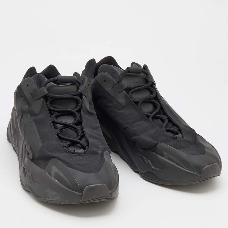 Pre Owned Yeezy x Adidas Black Nylon and Rubber Boost 700 MNVN Sneakers Size 46 2/3