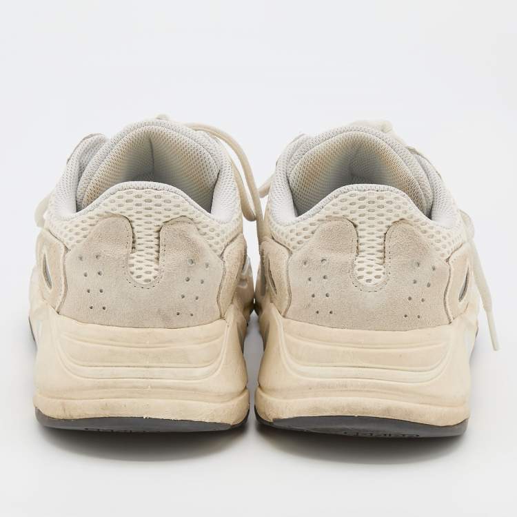 Pre Owned Yeezy x Adidas Off White Mesh and Suede Boost 700 Analog Sneakers Size 42