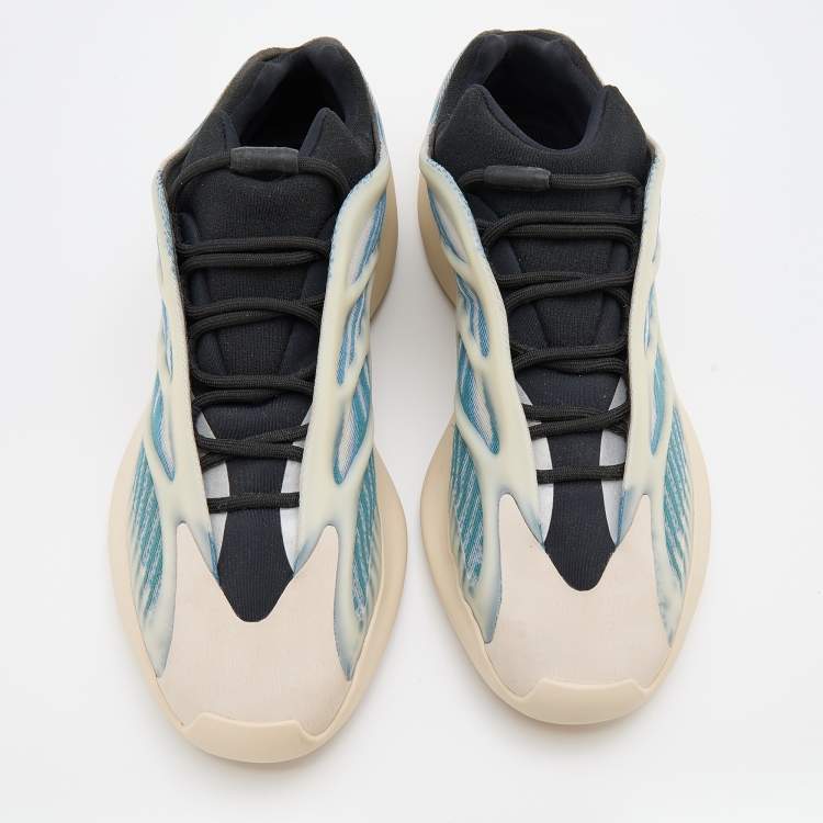 مملوكة مسبقًا Yeezy x adidas Multicolor Fabric and Rubber Boost 700 Kyanite Sneakers Size 47 1/3