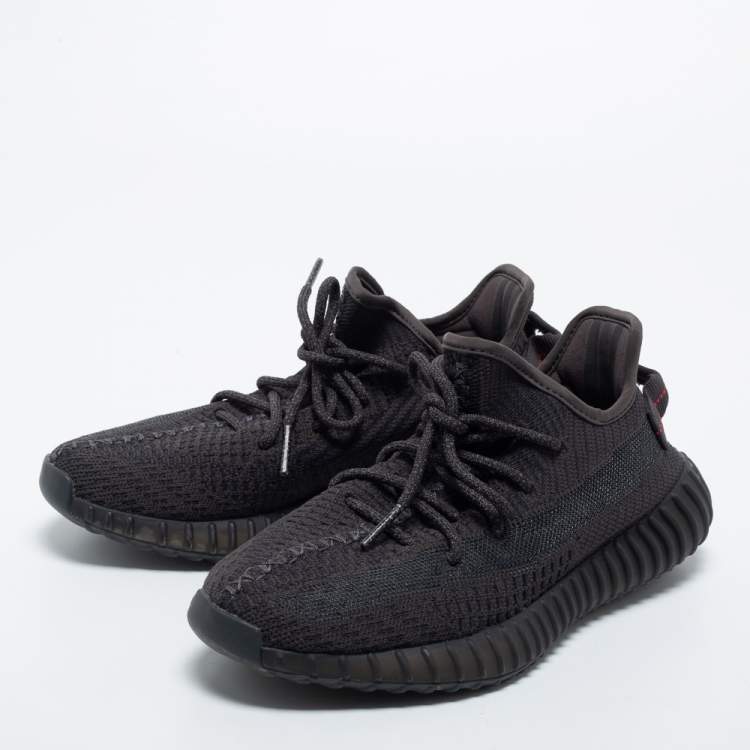 Yeezy x Knit Fabric Boost 350 V2 Black Non Reflective Sneakers Size 40 2/3 Yeezy x | TLC
