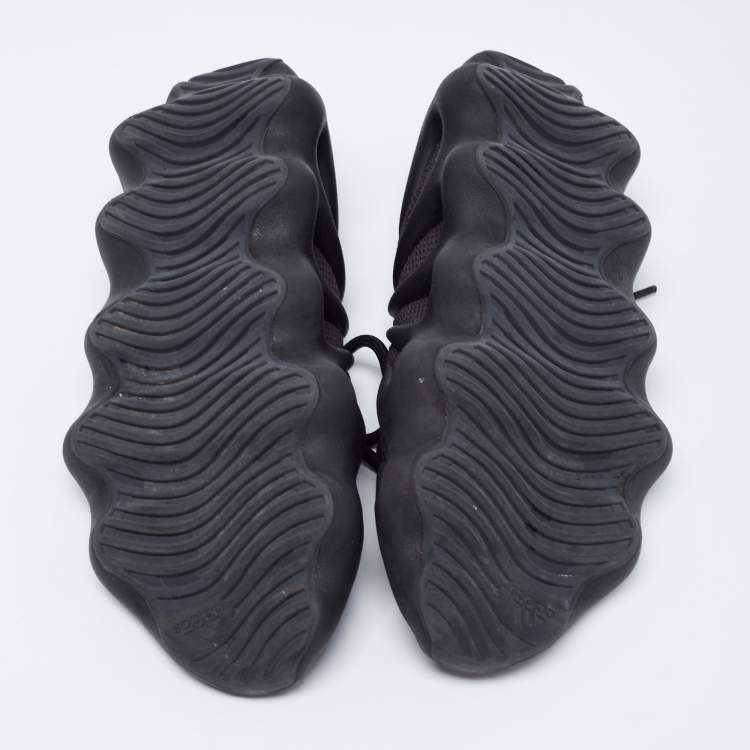 Pre Owned Yeezy x Adidas Black Knit Fabric 450 Dark Slate Sneakers Size 43 1/3