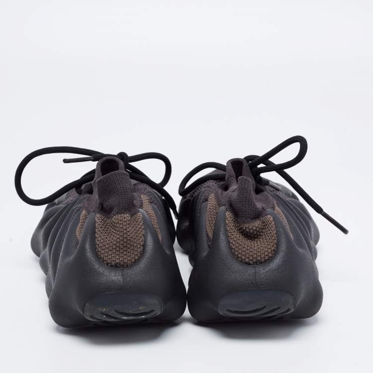 Pre Owned Yeezy x Adidas Black Knit Fabric 450 Dark Slate Sneakers Size 43 1/3