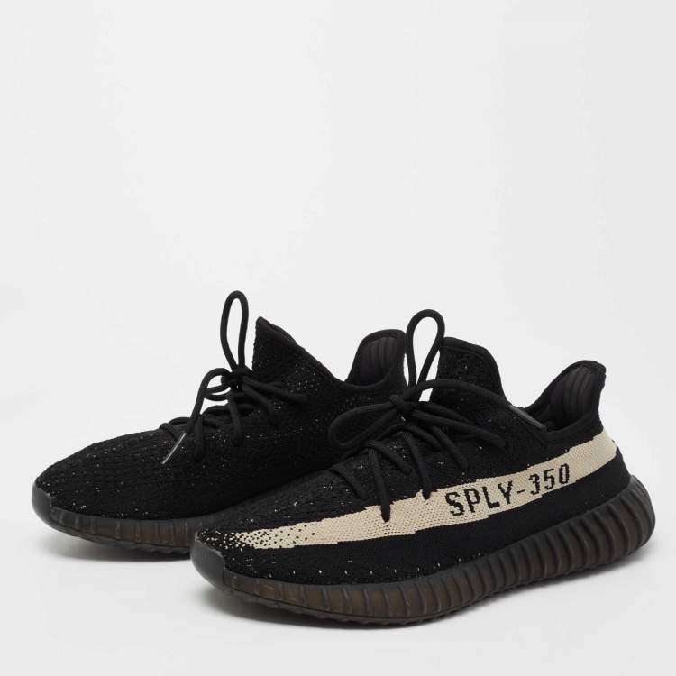 Yeezy x Black Knit Fabric Boost 350 V2 Sneakers Size 42 Yeezy x Adidas | TLC