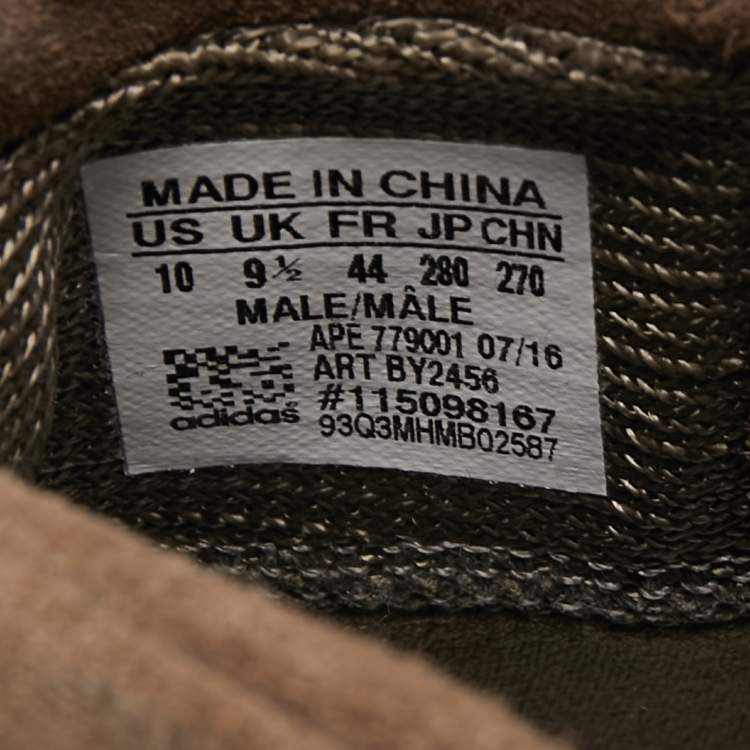 Pre Owned Yeezy x Adidas Brown Suede Boost 750 Light Brown Sneakers Size 44