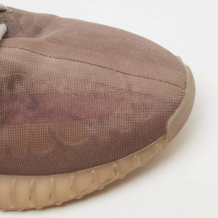Pre Owned Yeezy x Adidas Purple Mesh Boost 350 V2 Mono Mist Sneakers Size 45 1/3