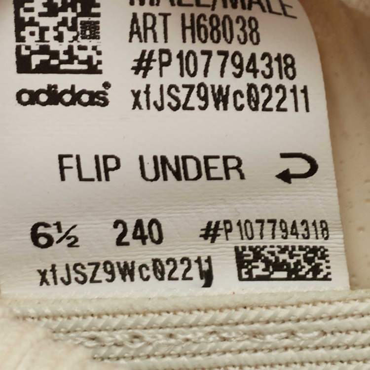 Pre Owned Yeezy x Adidas Grey Knit Fabric Yeezy 450 Cloud White Sneakers Size 39 1/3