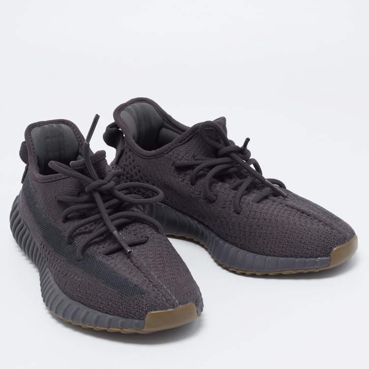 مملوكة مسبقًا Yeezy x Adidas Black Knit Fabric 350 V2 Cinder Sneakers Size 41 1/3