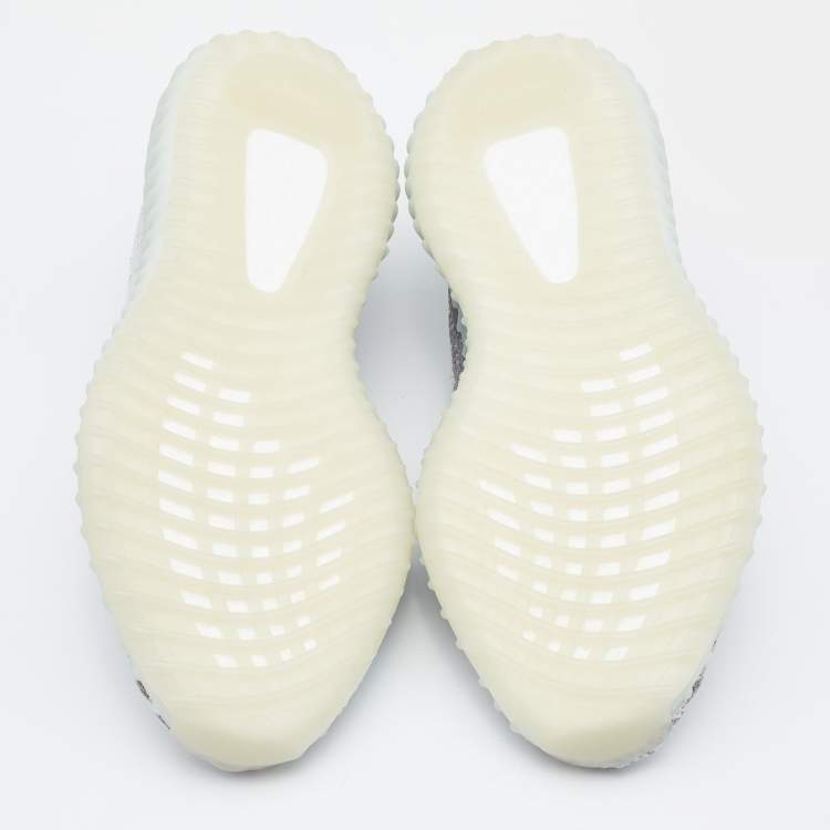 Pre Owned Yeezy x Adidas Light Blue Cotton Knit Boost 350 V2 Blue Tint Sneakers Size 41 1/3