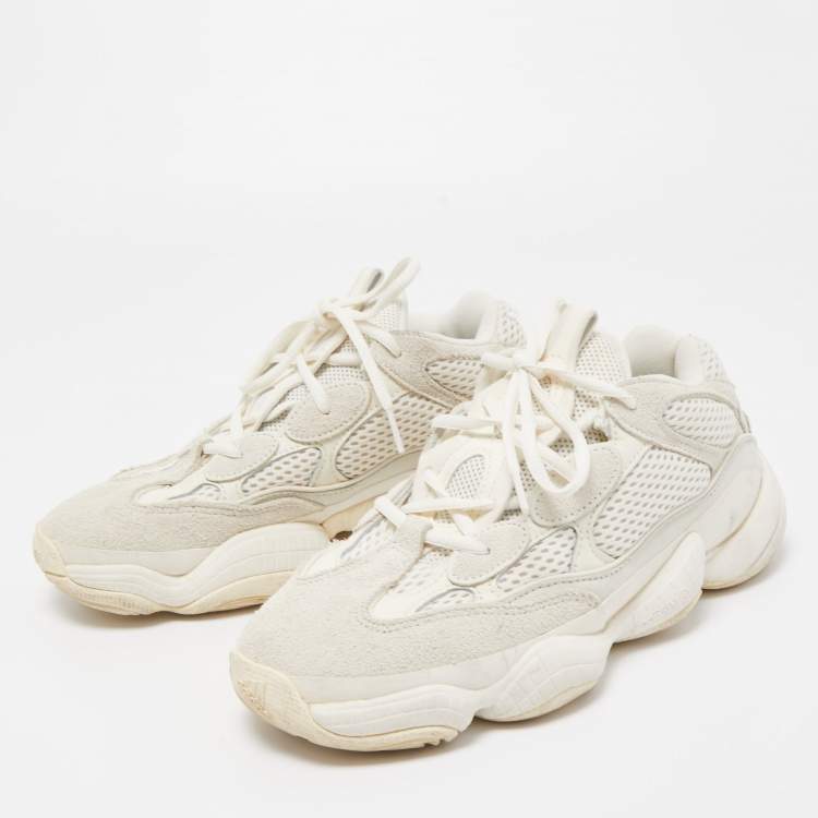 Yeezy x Adidas White Suede Mesh 500 Bone White Sneakers 38 2/3 Yeezy Adidas | TLC