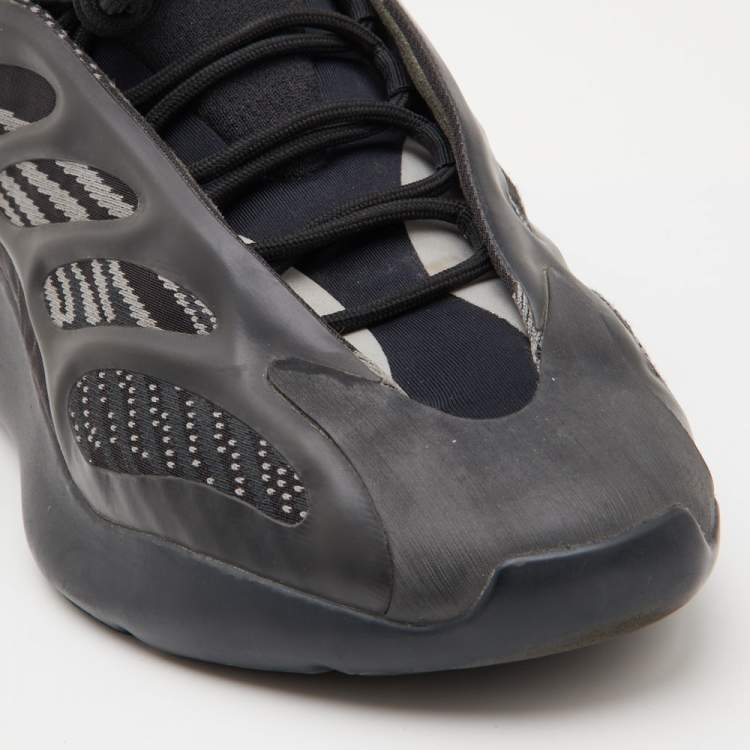 Pre Owned Yeezy x Adidas Black Knit Fabric 700 V3 Alvah Sneakers Size 44 2/3