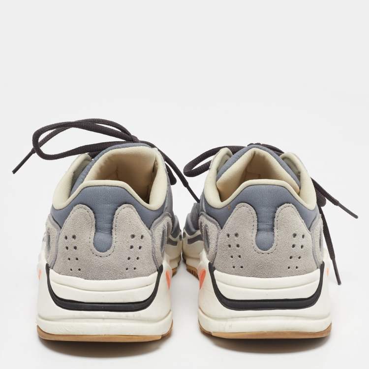 Pre Owned Yeezy x Adidas Grey Suede and Mesh Boost 700 Magnet Sneakers Size 38 2/3