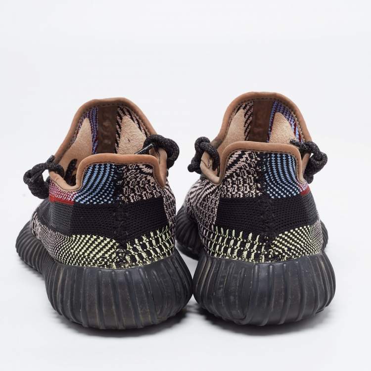 Pre Owned Yeezy x Adidas Multicolor Knit Fabric  Boost 350 V2 Yecheil Sneakers Size 41 1/3