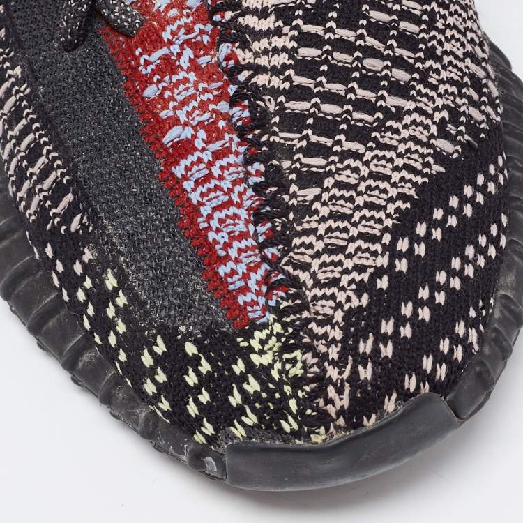 Pre Owned Yeezy x Adidas Multicolor Knit Fabric  Boost 350 V2 Yecheil Sneakers Size 41 1/3