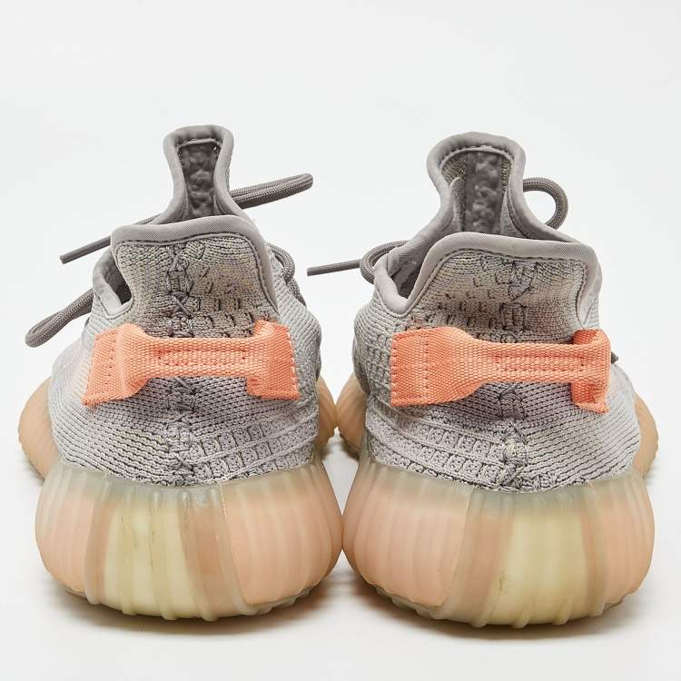 Pre Owned Yeezy x Adidas Grey Knit Fabric Boost 350 V2 'Trfrm' Sneaker Size 43 1/3
